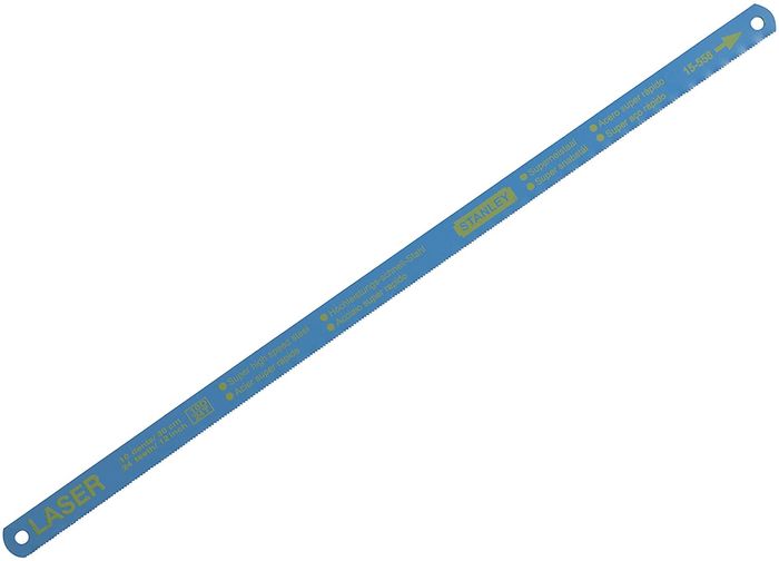 Полотно ножівкове Laser по металу довжиною 300 мм з термообробленої швидкорізальної сталі з лазерним заточуванням, 5 штук STANLEY 2-15-558 фото 1